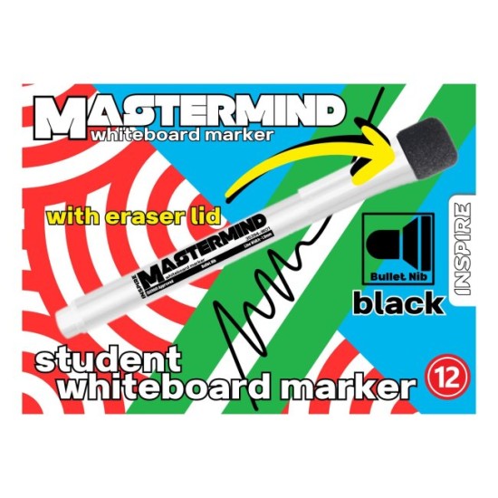 Mastermind Whiteboard Marker with Eraser Lid