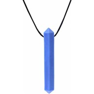 Blue Pencil Chew Necklace