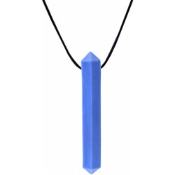 Blue Pencil Chew Necklace