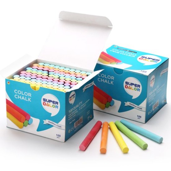 Chalk Coloured Box Of 100