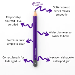 Writing Pencils Classroom Pack of 32 - Age 6-9