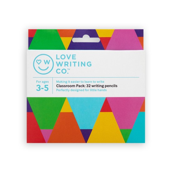 Writing Pencils Classroom Pack of 32 - Ages 3-5