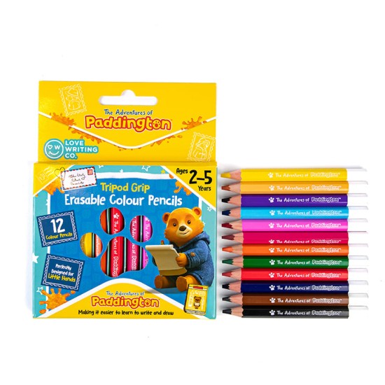 Paddington Erasable Tripod Grip Colouring Pencils