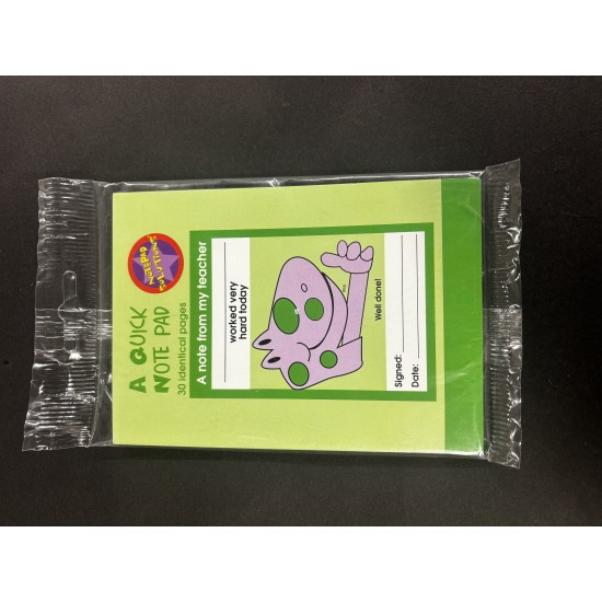 Teacher Notepad- worked very hard today