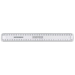 30cm Shatterproof Plastic Rulers ( box of 40 )