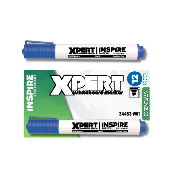 Drywipe Whiteboard Markers  Box of 12 Xpert