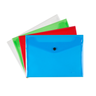A5 Button Folders Pack of 4
