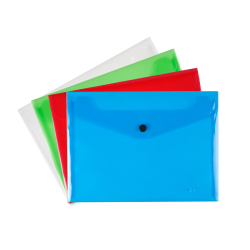 A5 Button Folders Pack of 4