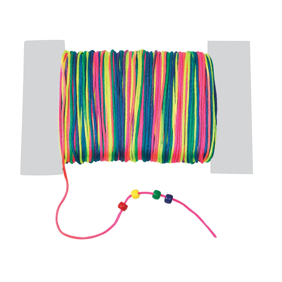 Rainbow Satin Beading Cord