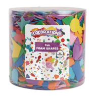 Fun Foam Shapes in a Bucket