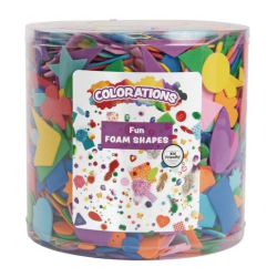 Fun Foam Shapes in a Bucket