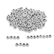 Round Letter Beads