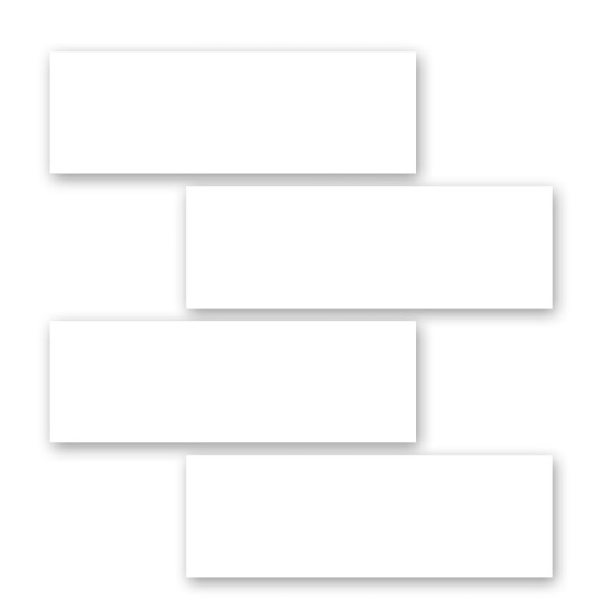 Flash Cards 12 x 4 White PK 50