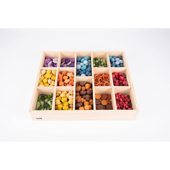 14 Way Wooden Sorting Tray