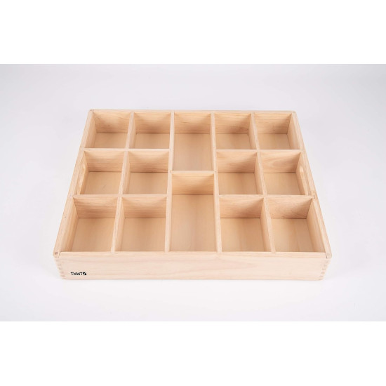 14 Way Wooden Sorting Tray
