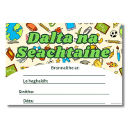 Award Certs Dalta na Seachtaine