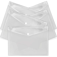 A3 Button Wallet Clear