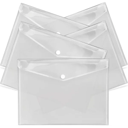 A3 Button Wallet Clear