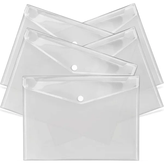 A3 Button Wallet Clear