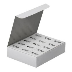 White Pencil Eraser Pack of 45