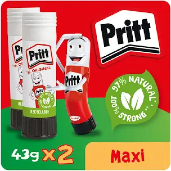 Pritt Stick 43g 2 Pack
