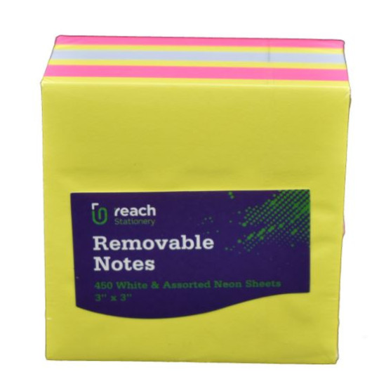 Post it Cube Neon Sticky Note