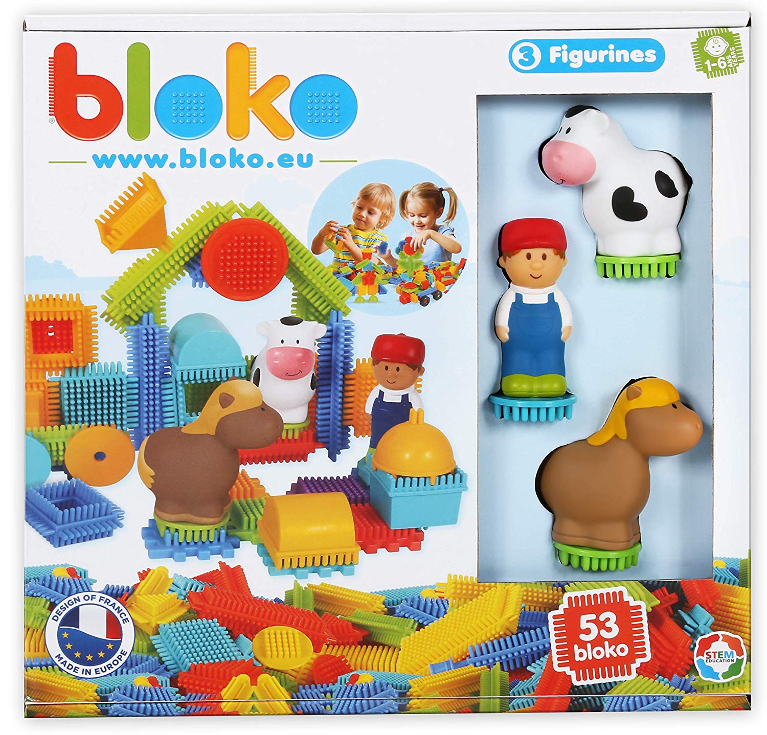 Pin Bricks 100pcs Bloko Farm Mochtoys Construction Blocks Family Quality  Plastic