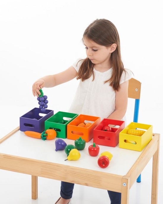 Fruit & Vegetable Colour Sorting Set 