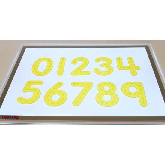 SiliShapes? Trace Numbers Yellow