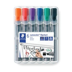 Staedtler Lumocolor Flipchart Markers Pack of 6