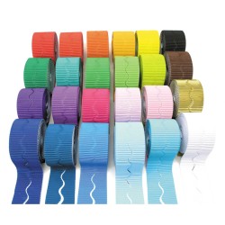 Corrugated Borders Assorted Colours 10 Pack