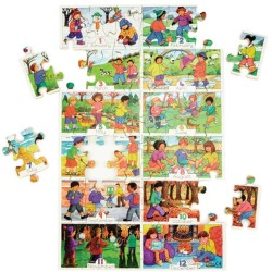 Months of The Year Wooden Puzzle