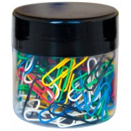 Paper Clips Coloured Jar Of 150