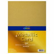A4 Metallic Gold Card 20s