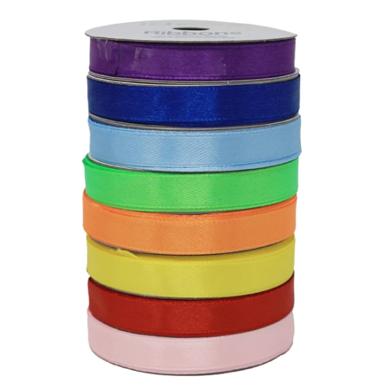 Satin Ribbon Assorted 16 Spools