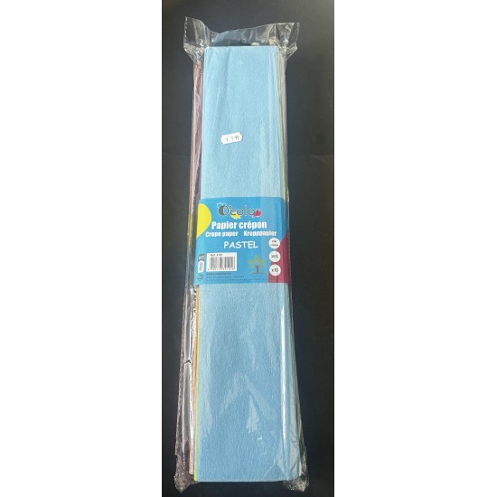 Crepe Paper Assorted Pastel