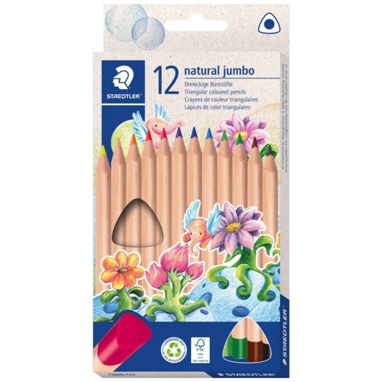 Staedtler Natural Triangular Colouring Pencils