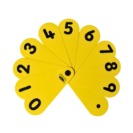 Student Number Fans pack of 10