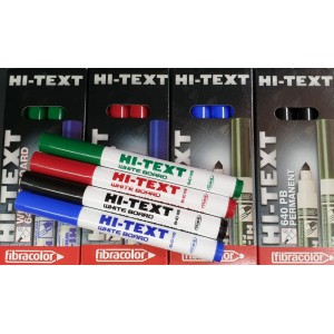 Hi-Text Dry Wipe Whiteboard Markers Box of 40