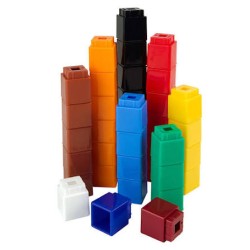 Counting Cubes Pack of 100  Assorted Colours