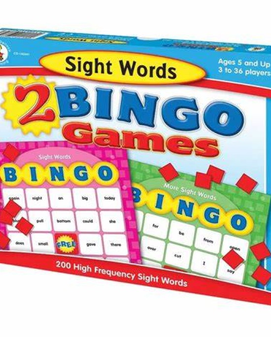 2 Bingo Games Sight Words