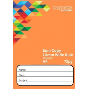 A4 10mm Sum Copy Pack of 10