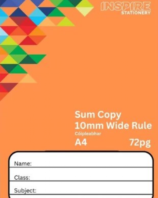 A4 10mm Sum Copy Pack of 10