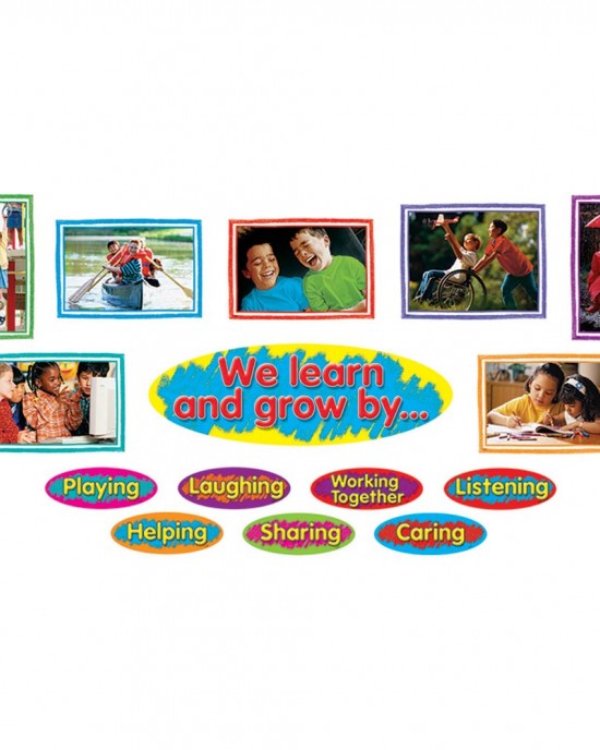 Learn & Grow. Character  Development  Bulletin Board Set