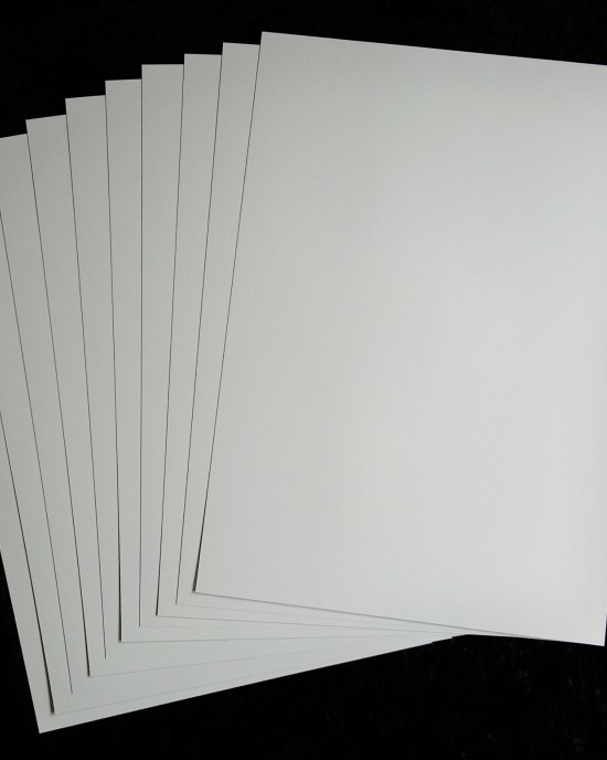 A2 White Chart Card 100's 