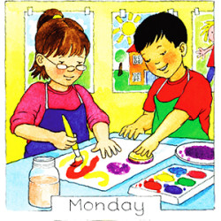 Days Of The Week Wooden Puzzle
