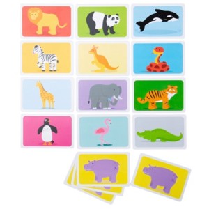 Wild Animal Snap Card Game