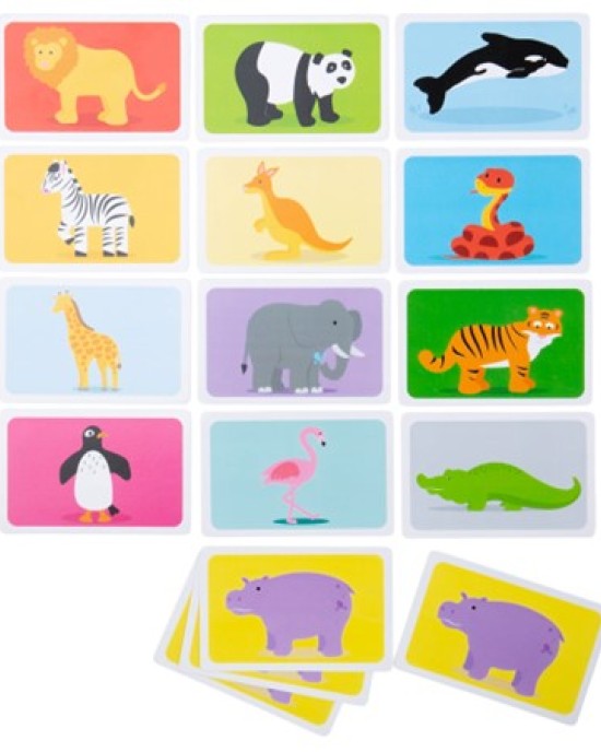 Wild Animal Snap Card Game