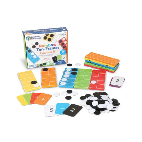 Rainbow Ten Frames Classroom Set