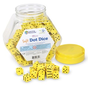 Soft Foam Dot Dice Set of 200